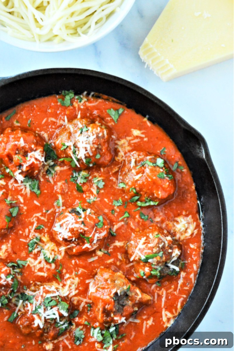 Low-Carb Spaghetti and Meatballs