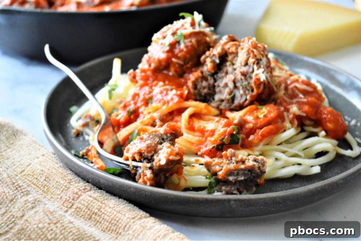 Low-Carb Spaghetti and Meatballs