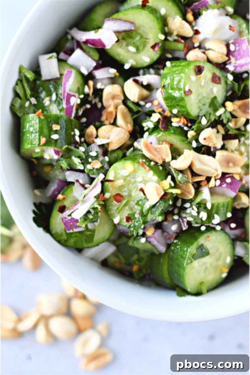Low Carb Thai Cucumber Salad