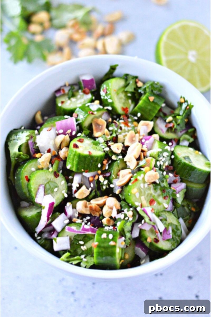 Low Carb Thai Cucumber Salad