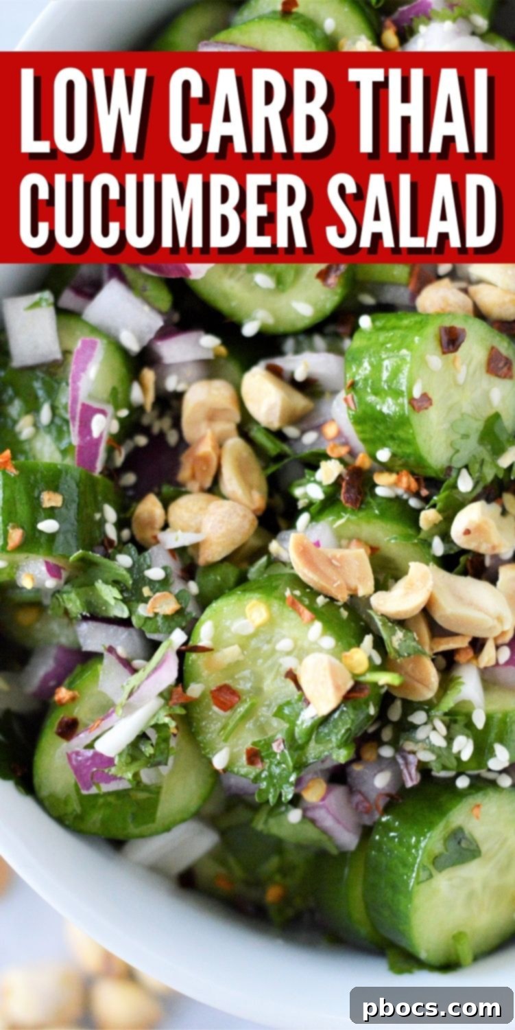 Low Carb Thai Cucumber Salad