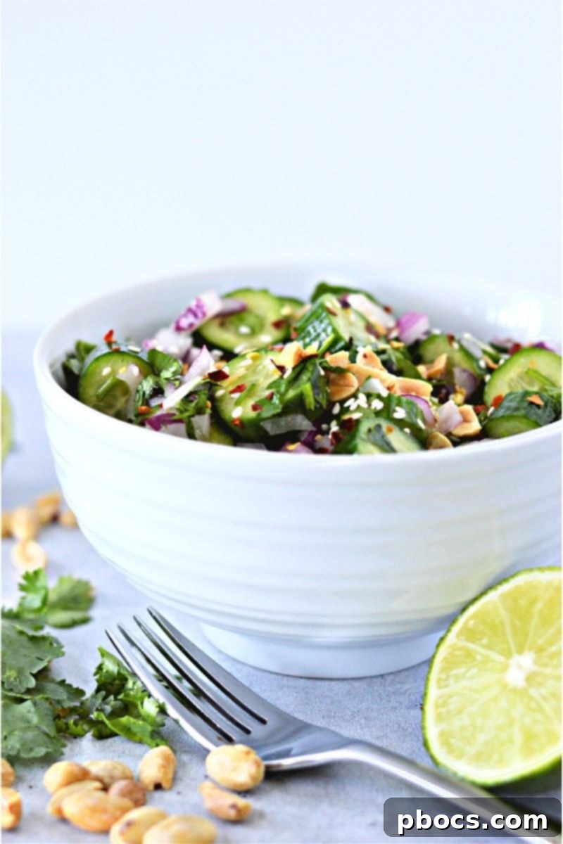 Low Carb Thai Cucumber Salad