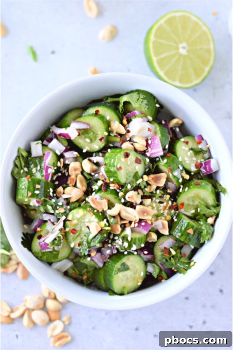 Low Carb Thai Cucumber Salad