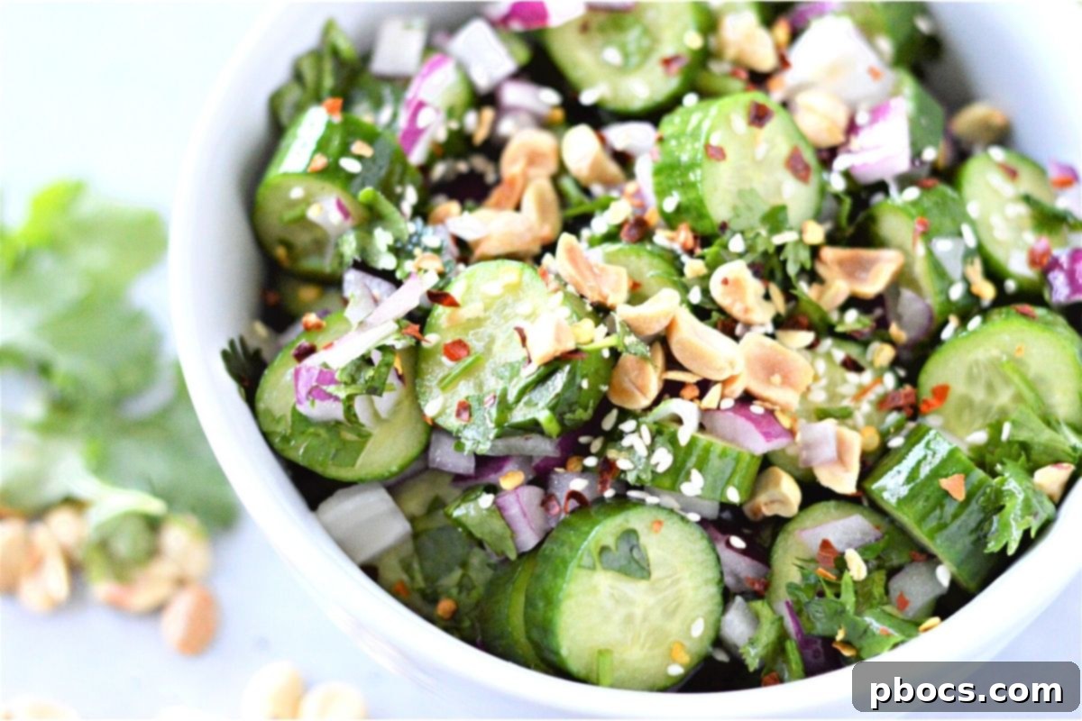 Low Carb Thai Cucumber Salad