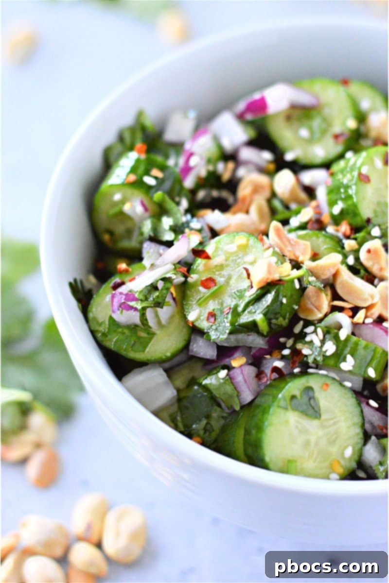 Low Carb Thai Cucumber Salad