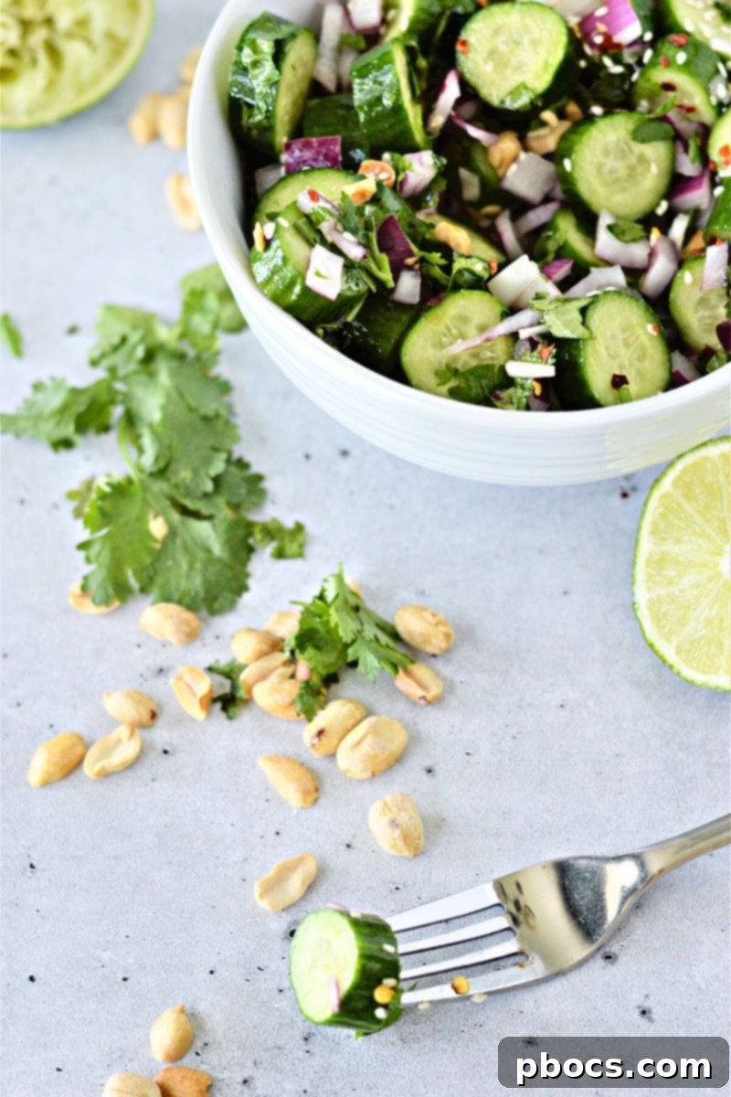 Low Carb Thai Cucumber Salad
