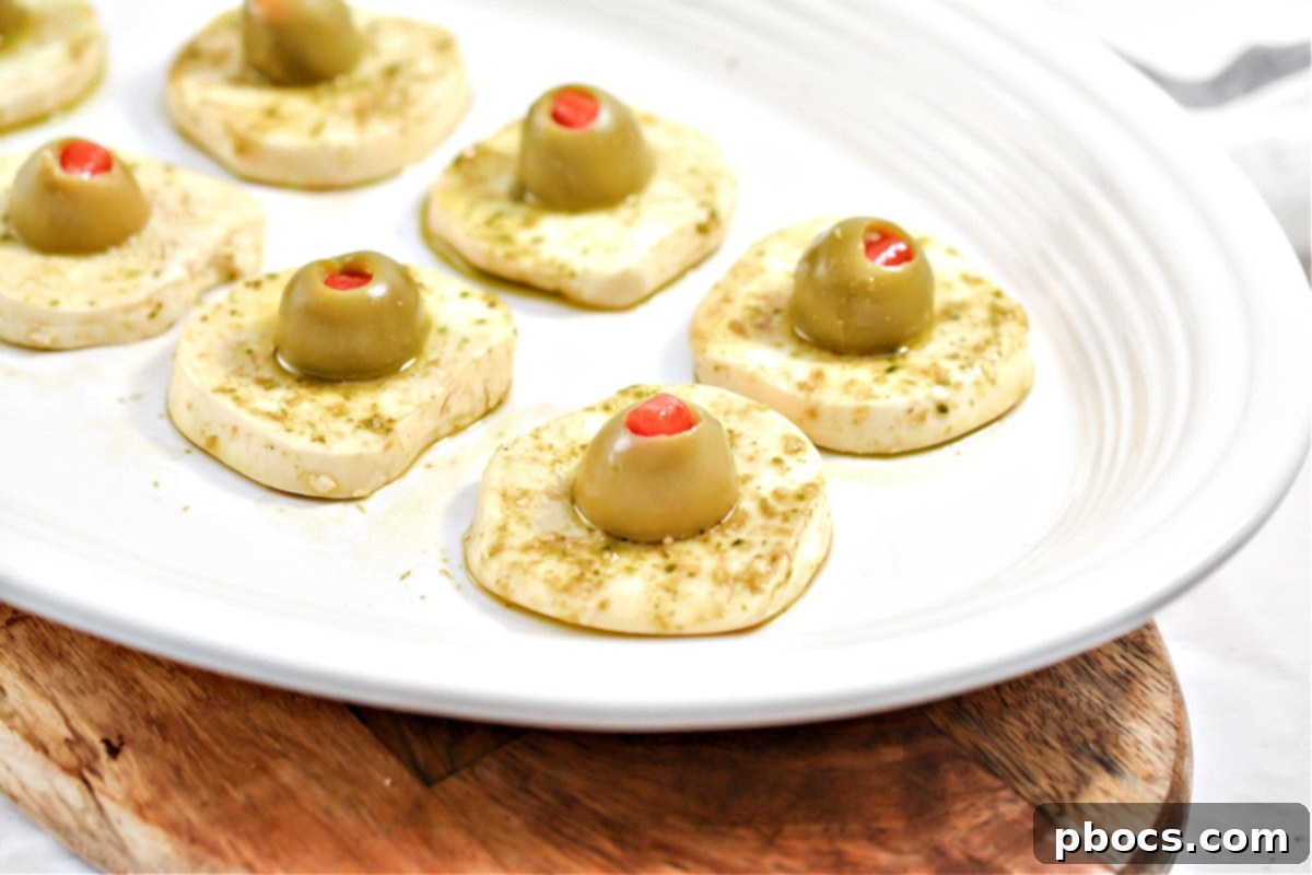 Keto Marinated Eyeballs - Halloween Snack Idea