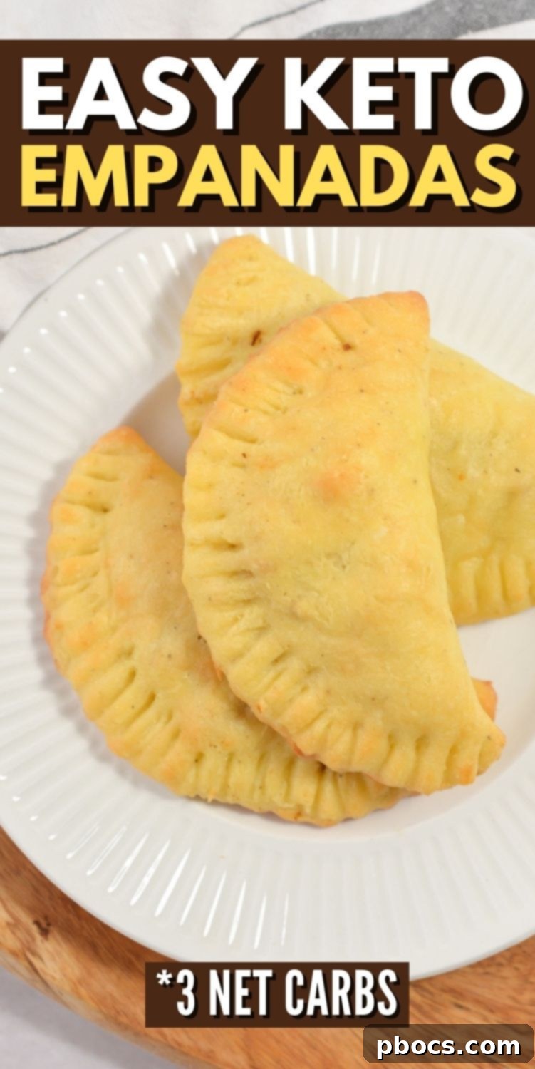 Keto Empanada Delights 16 Pin for later: Keto Empanadas recipe with beef filling