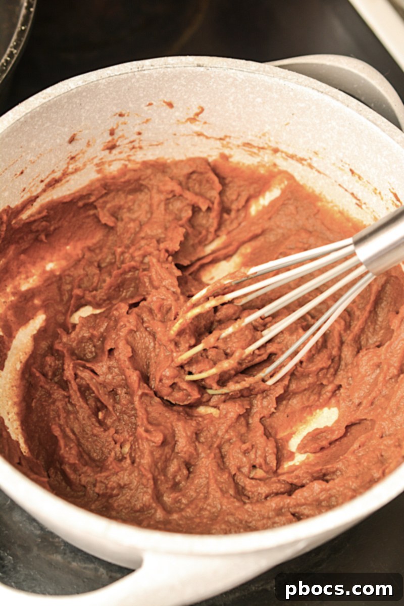 Thickening Keto Pumpkin Butter on Stove