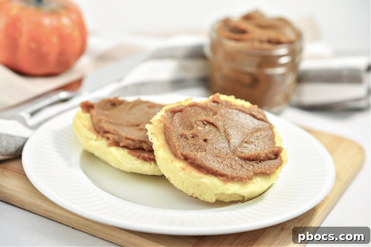 Simmering Keto Pumpkin Butter in a Saucepan