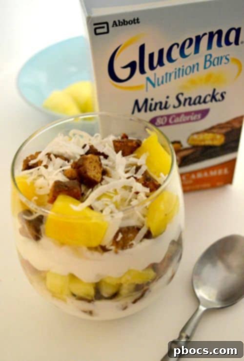 Finished Sugar Free Tropical Parfait