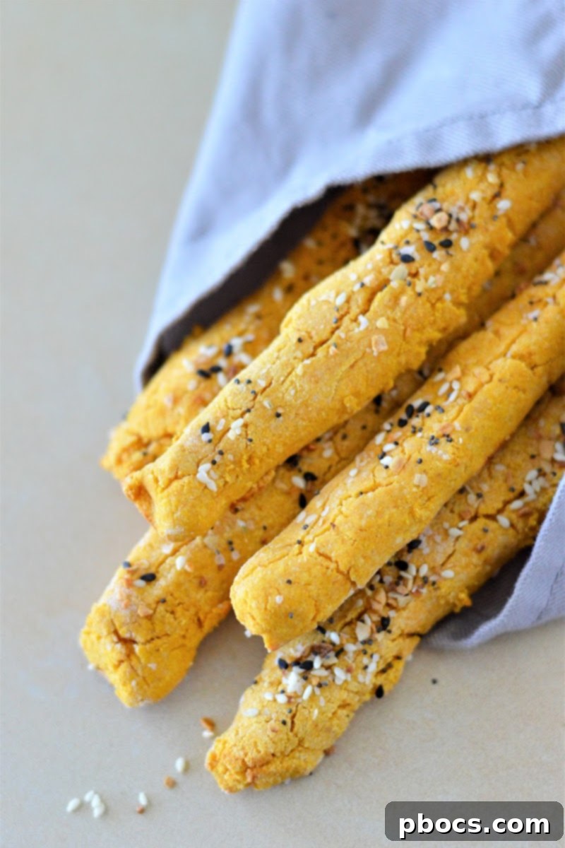 Low Carb Everything Bagel Breadsticks With Pumpkin - a perfect fall side dish