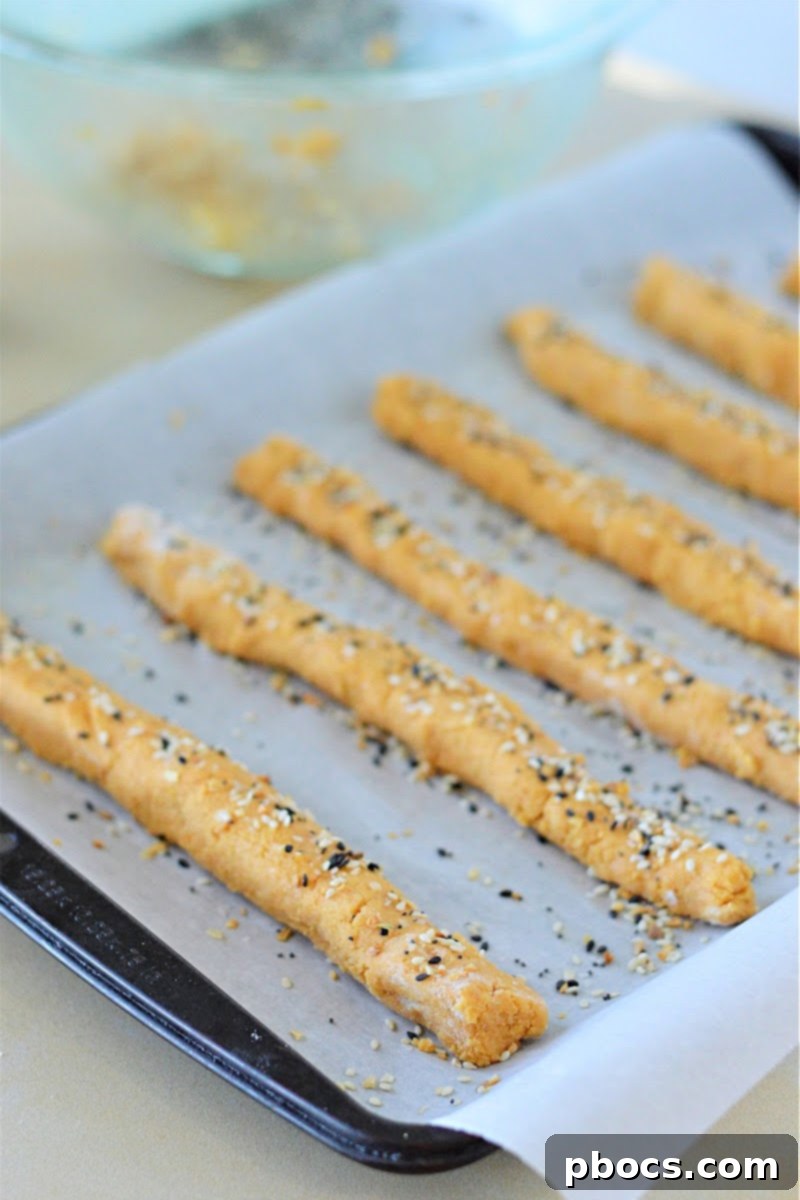 Ingredients for Low Carb Everything Bagel Breadsticks With Pumpkin, including almond flour and coconut flour