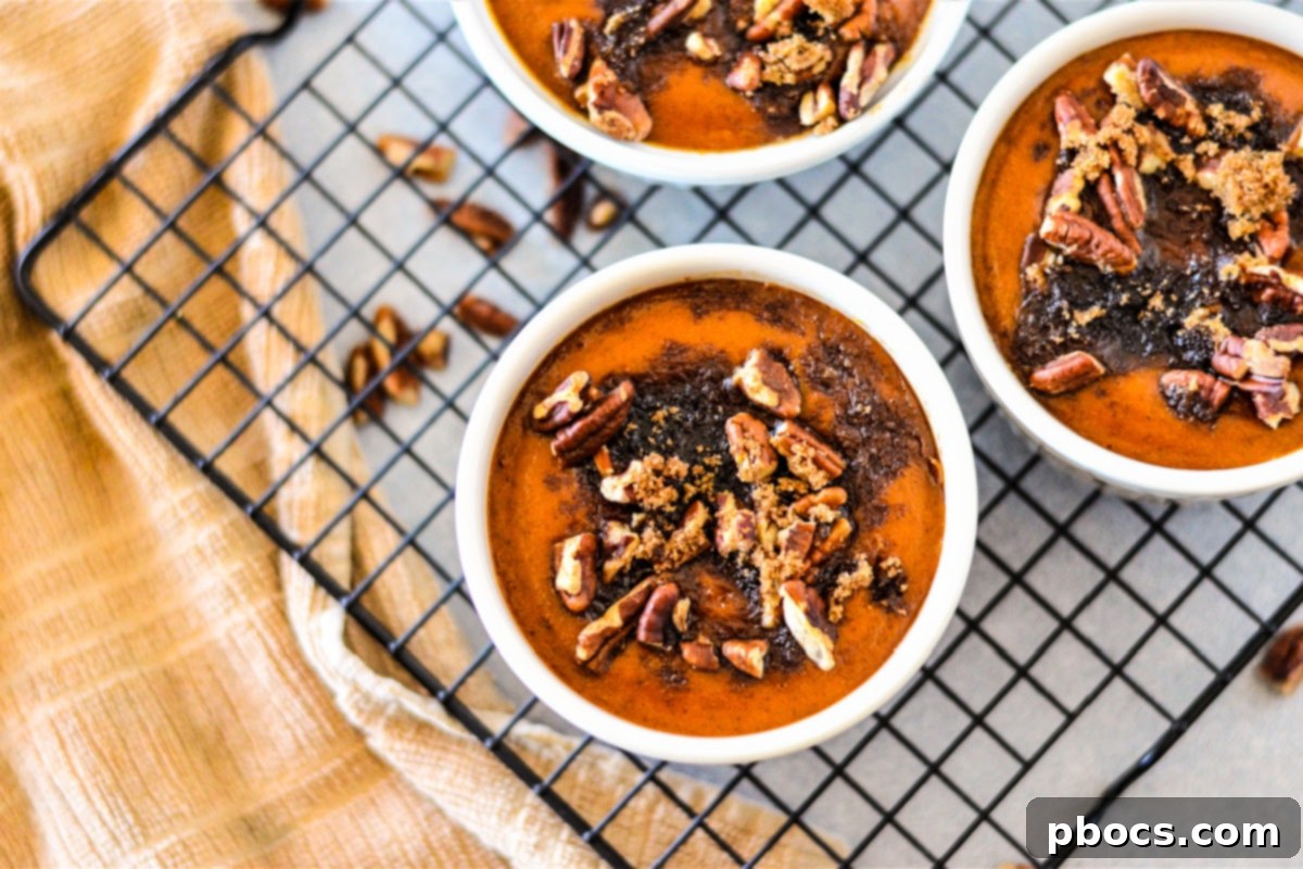 Low Carb Pumpkin Pecan Custard