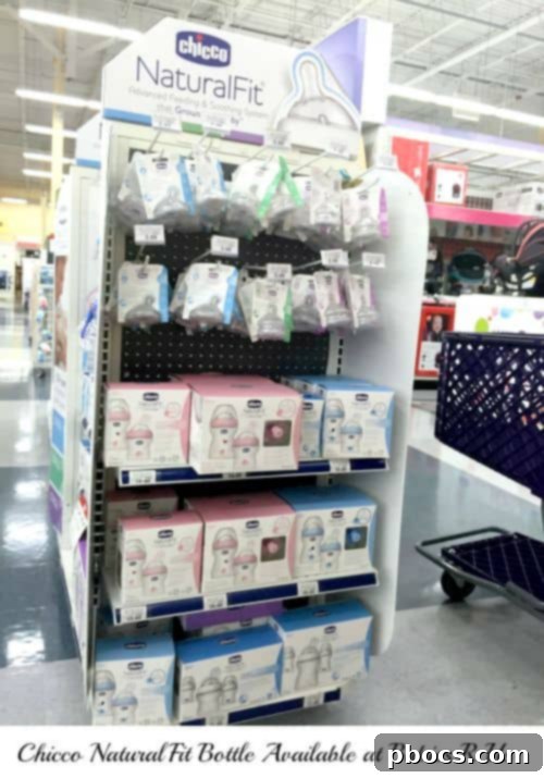 Chicco NaturalFit Bottle with Tilted Nipple for Anti-Colic Benefits