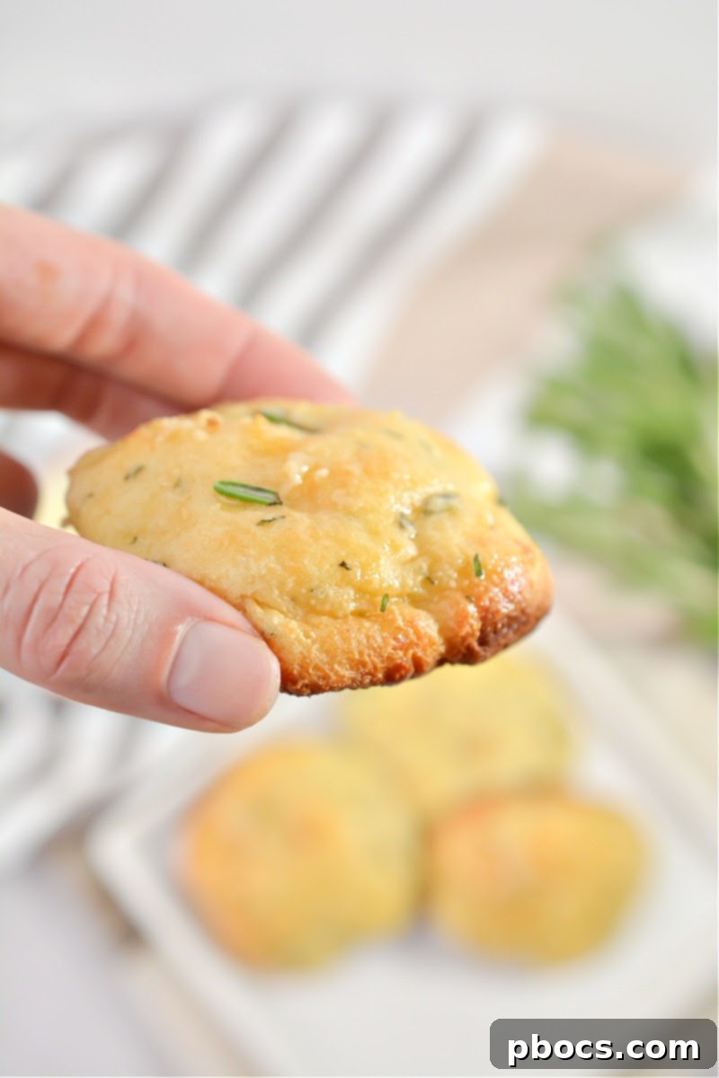 Skillet Keto Garlic Butter Rosemary Rolls