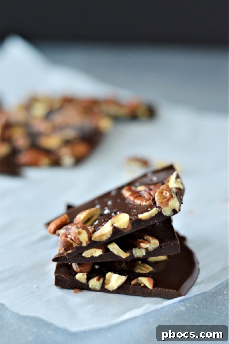 Sugar-Free Almond Pecan Keto Bark 3 Delicious Keto Chocolate Bark With Almonds and Pecans