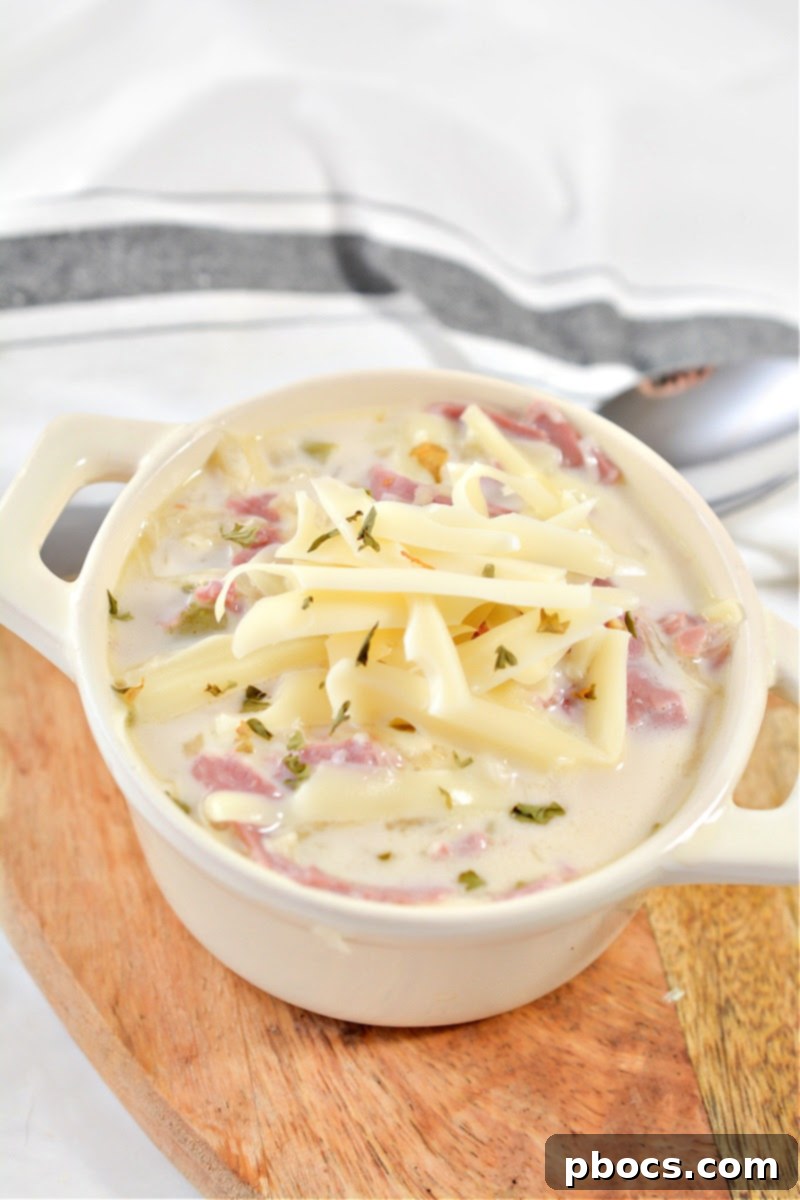 Hearty Keto Reuben Soup 2 Keto Reuben Soup - A comforting low-carb alternative to the classic sandwich.