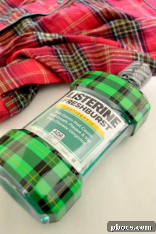 Plaid Rag Wreath Close Up