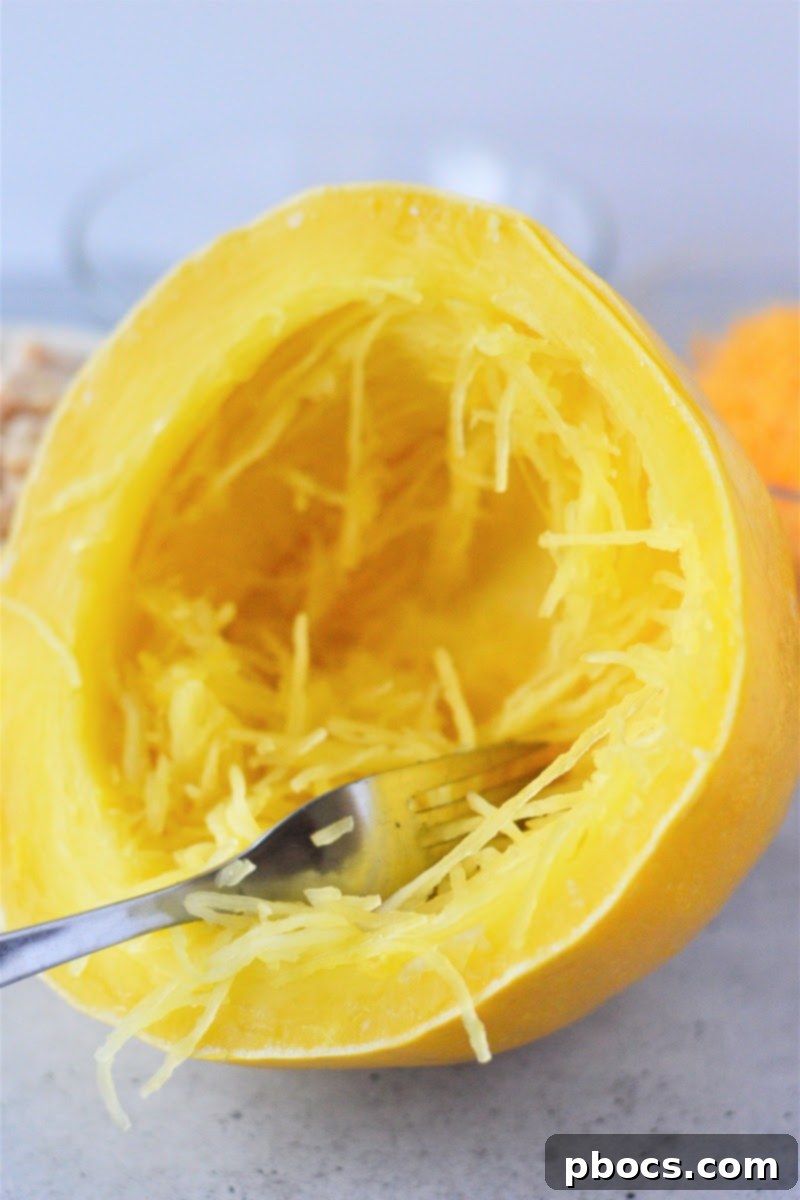 Low-Carb Cheesy Chicken Spaghetti ingredients ready to be mixed