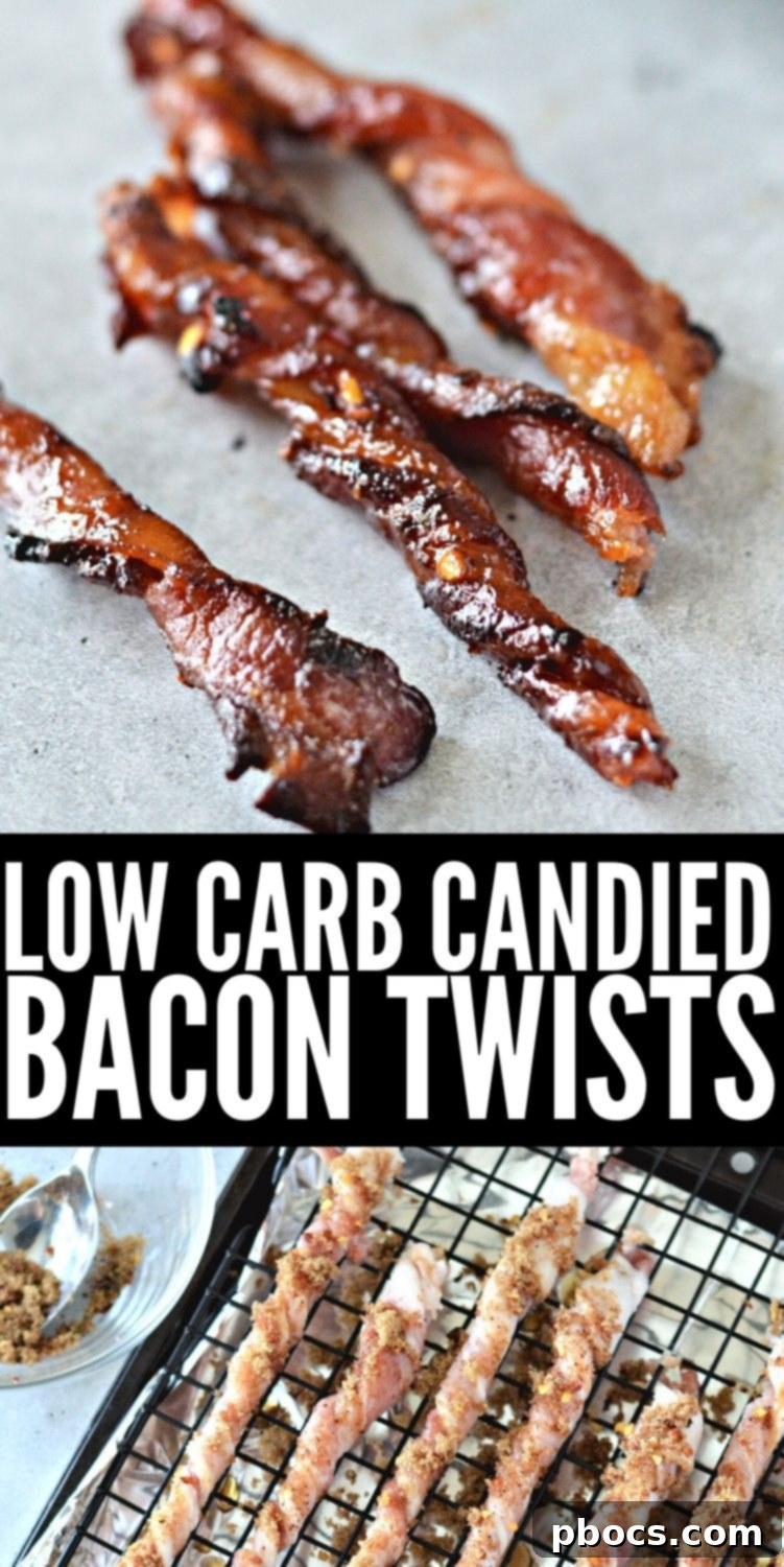 Sugar-Free Maple Bacon Twists 14 Low-Carb Candied Bacon Twists