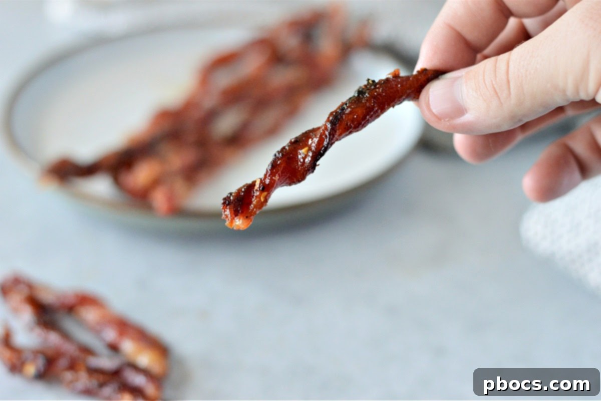 Sugar-Free Maple Bacon Twists 3 Low-Carb Candied Bacon Twists