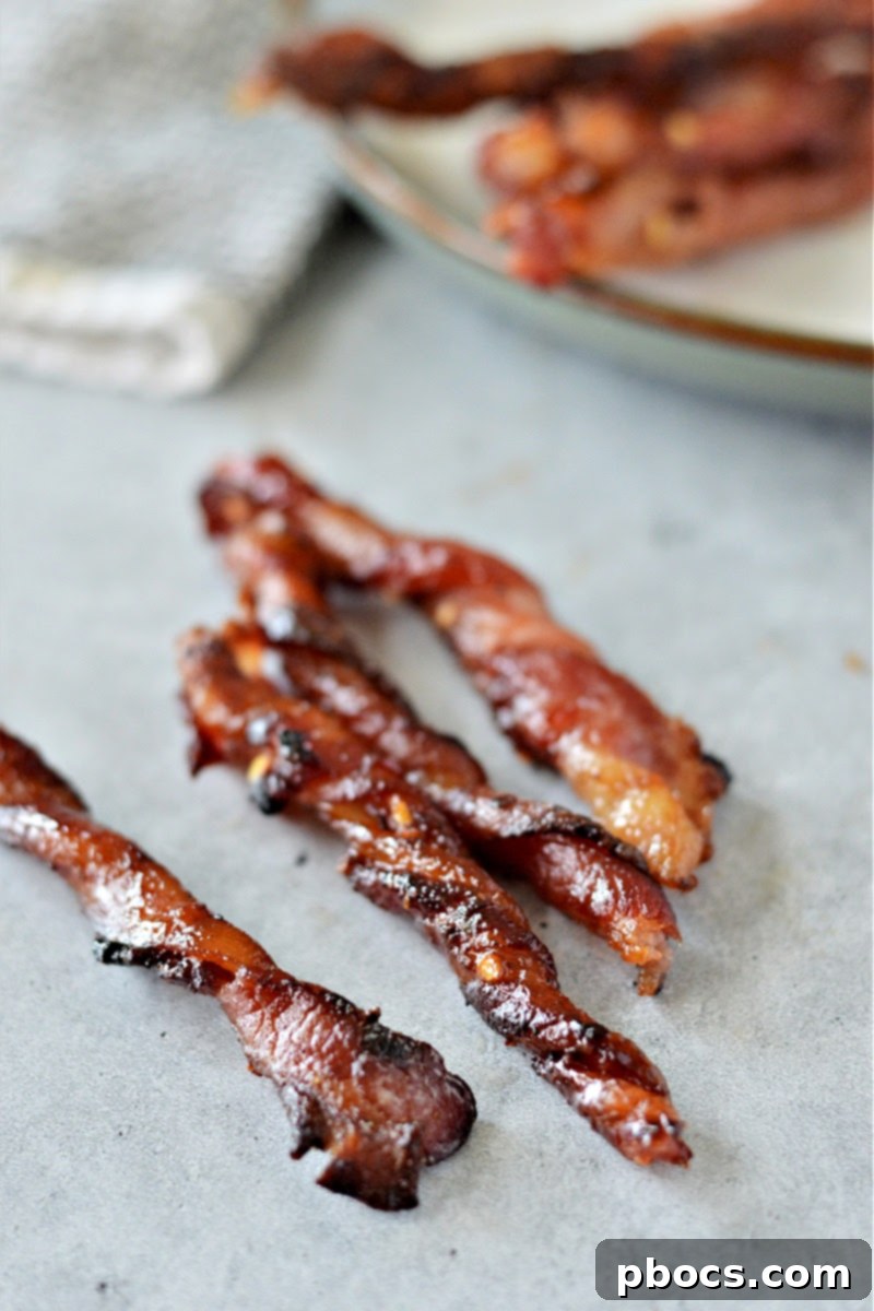 Sugar-Free Maple Bacon Twists 5 Low-Carb Candied Bacon Twists