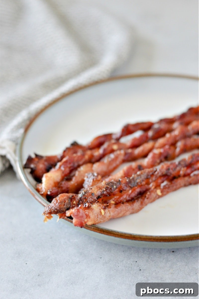 Sugar-Free Maple Bacon Twists 6 Low-Carb Candied Bacon Twists