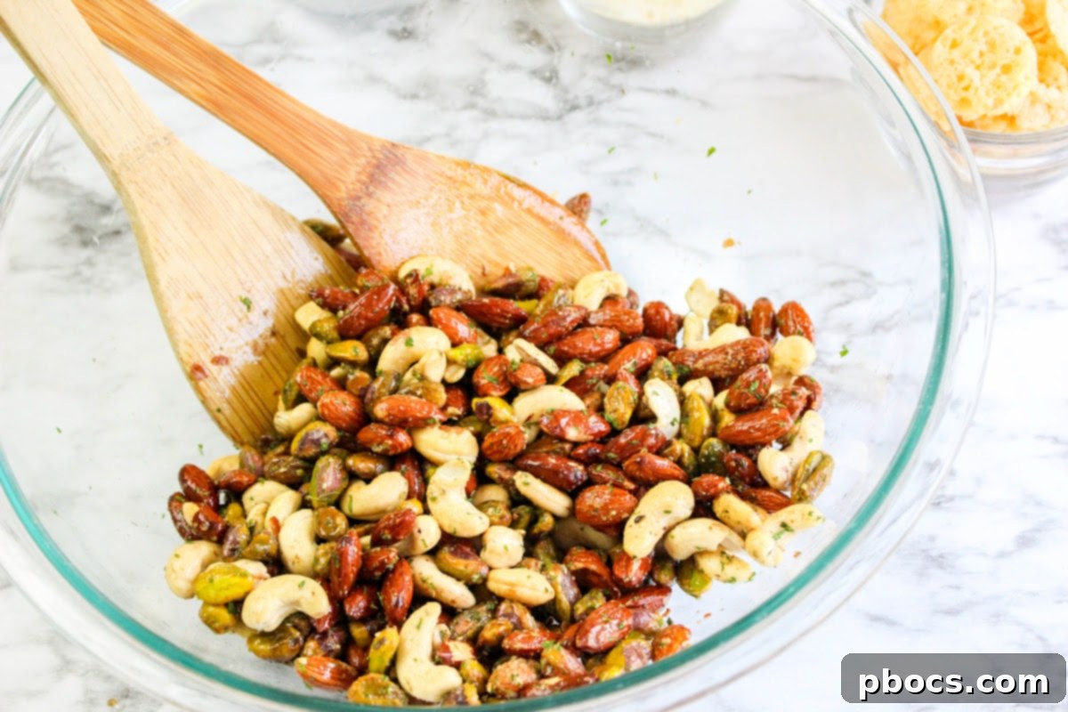 Slow Cooker Keto Snack Mix With Parmesan and Nuts