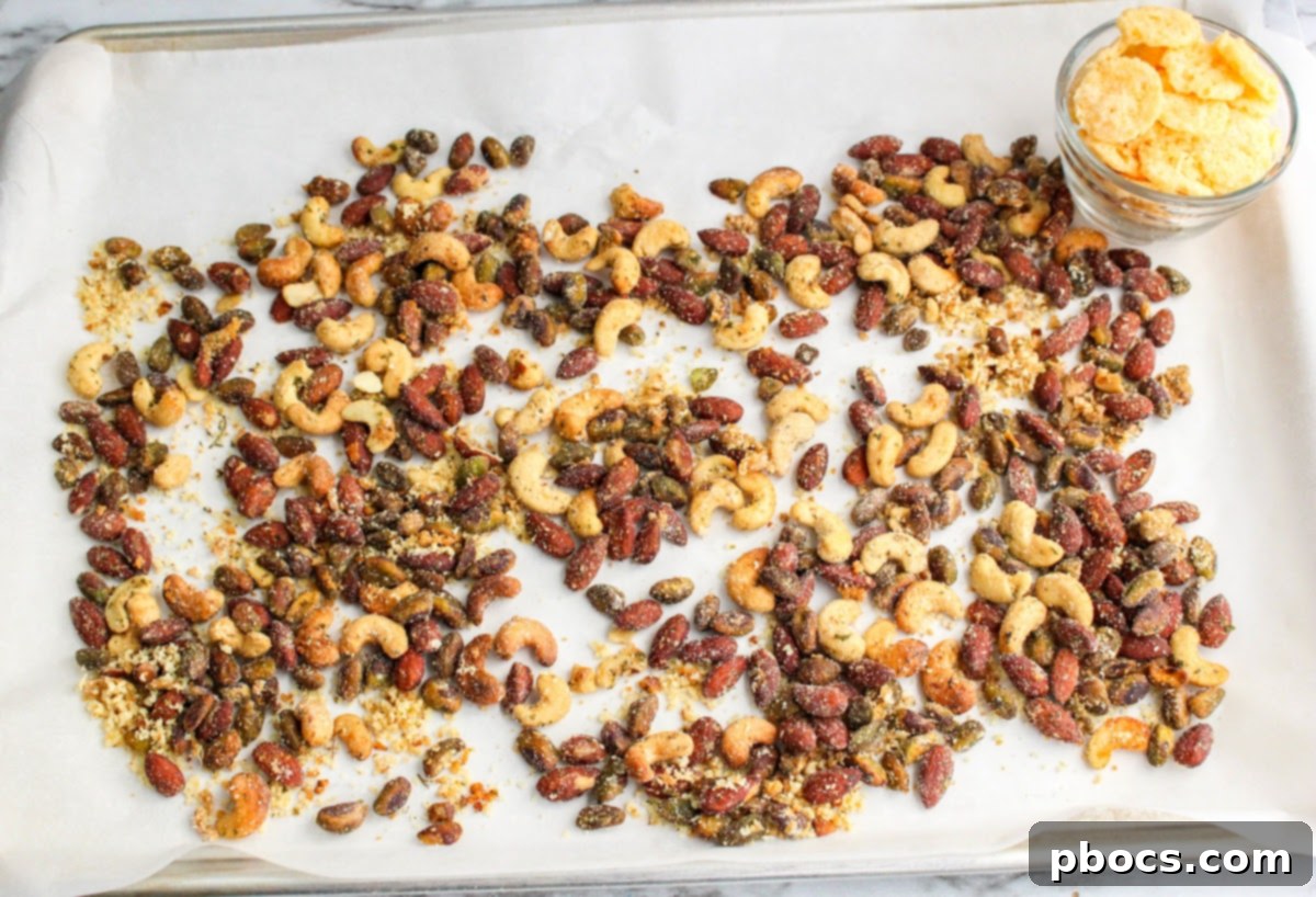 Slow Cooker Keto Snack Mix With Parmesan and Nuts