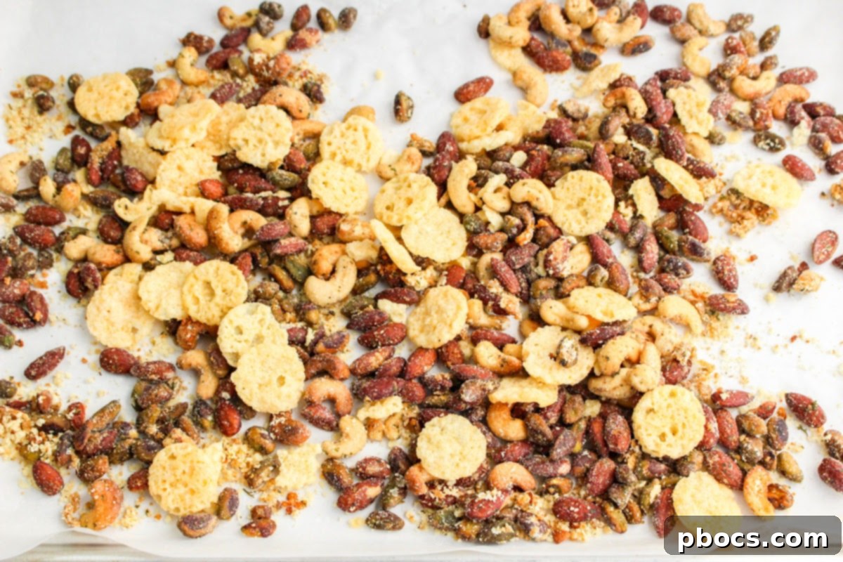 Slow Cooker Keto Snack Mix With Parmesan and Nuts