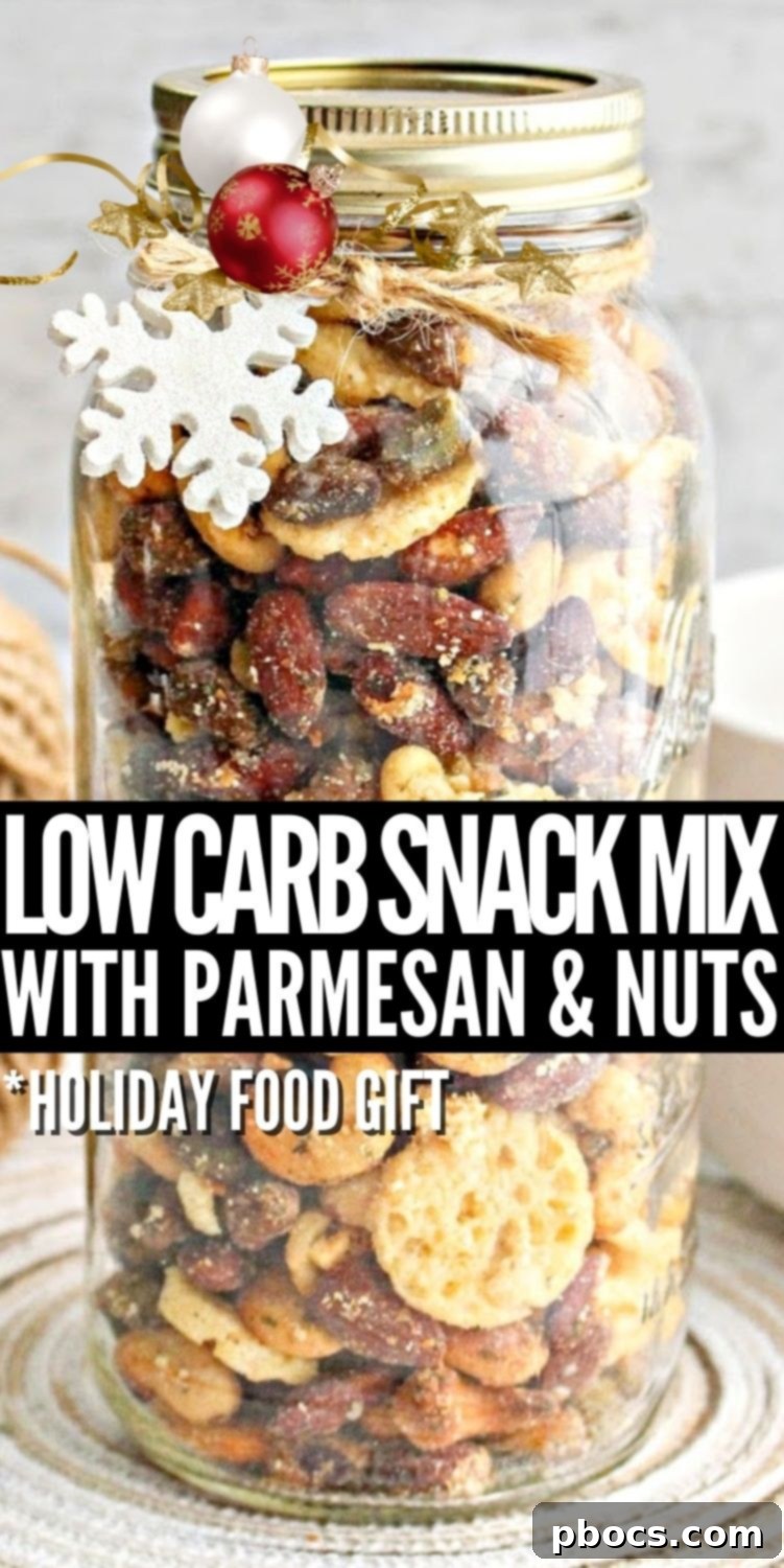 Slow Cooker Keto Snack Mix With Parmesan and Nuts