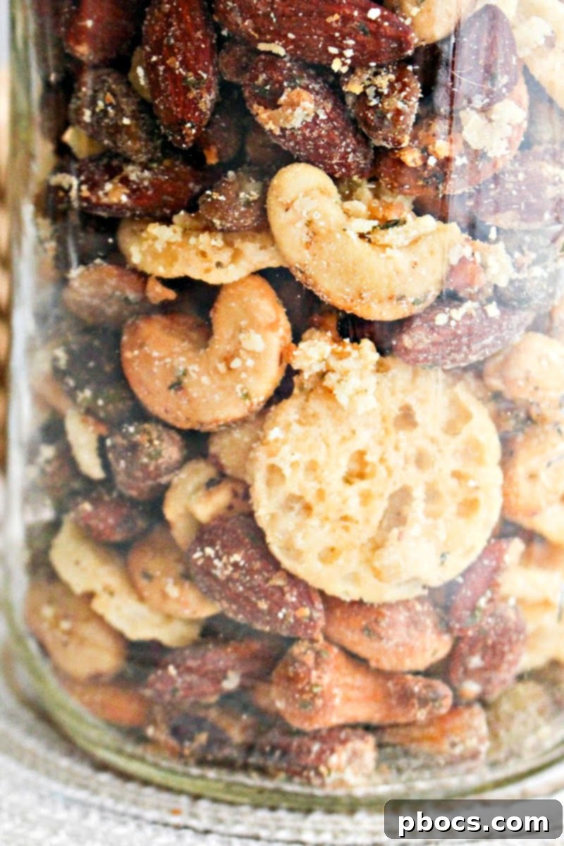 Slow Cooker Keto Snack Mix With Parmesan and Nuts