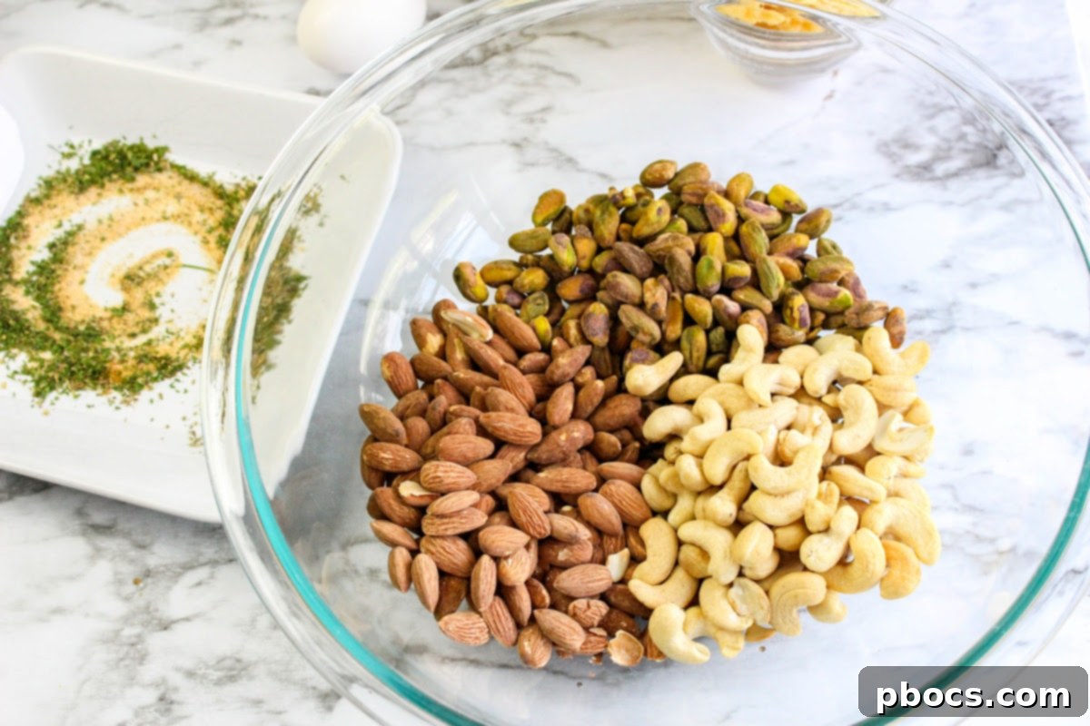 Slow Cooker Keto Snack Mix With Parmesan and Nuts