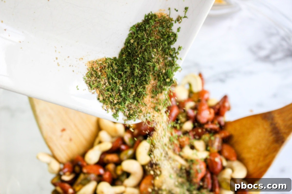 Slow Cooker Keto Snack Mix With Parmesan and Nuts