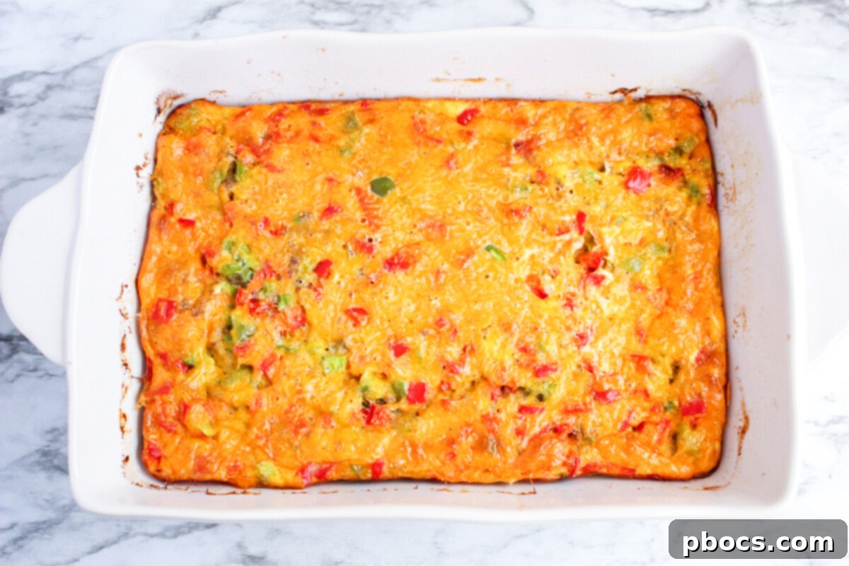 Savory Keto Breakfast Bake 11 Low-Carb Breakfast Casserole Baking in the Oven