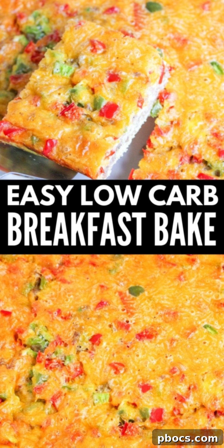 Savory Keto Breakfast Bake 12 Pin This Low-Carb Breakfast Casserole Recipe