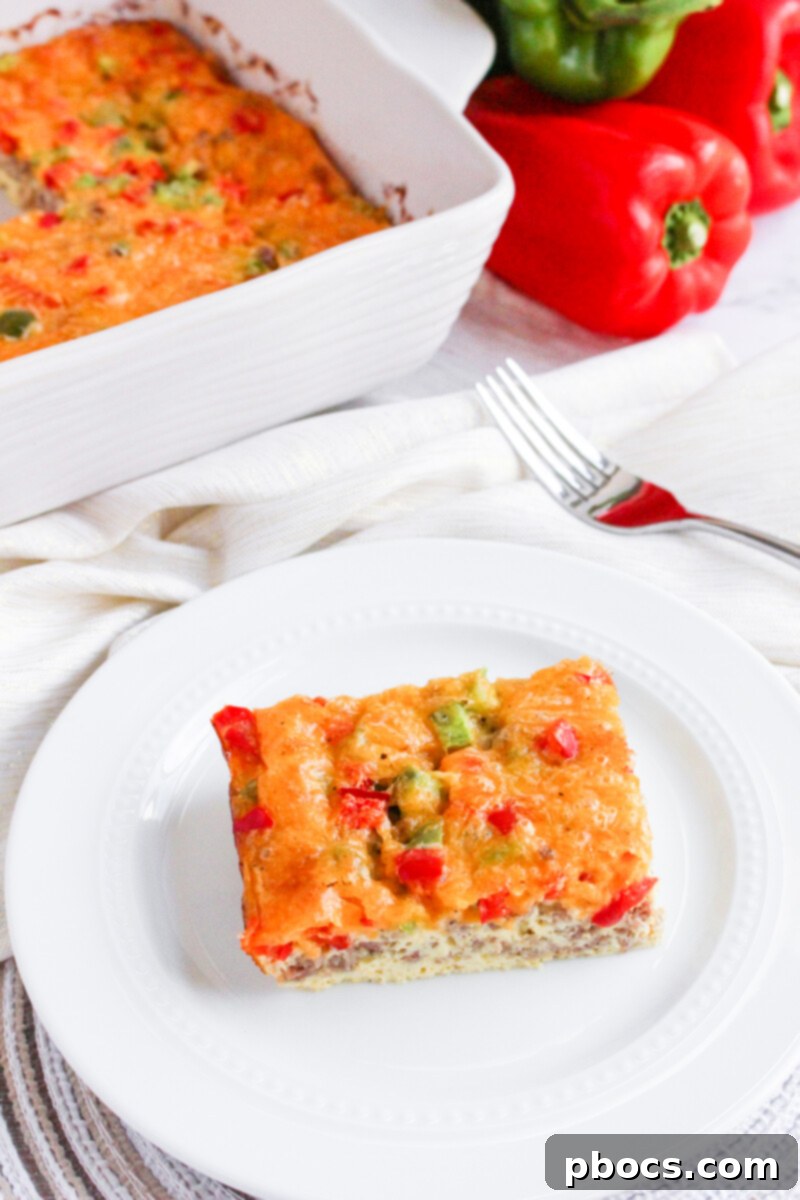 Savory Keto Breakfast Bake 4 Delicious Low-Carb Breakfast Casserole with Fresh Toppings