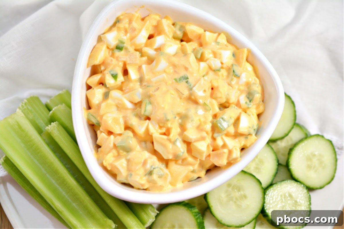 Keto Egg Salad With Buffalo Ranch Sauce