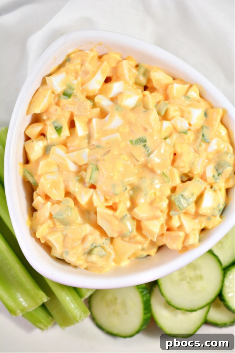 Keto Egg Salad With Buffalo Ranch Sauce