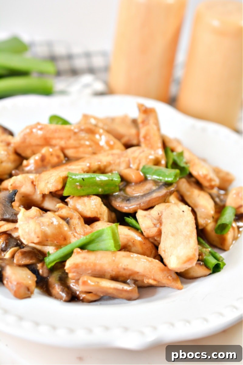 Keto Asian Mushroom Chicken Stir-fry 7 Fresh ingredients for Keto Asian Chicken ready for cooking