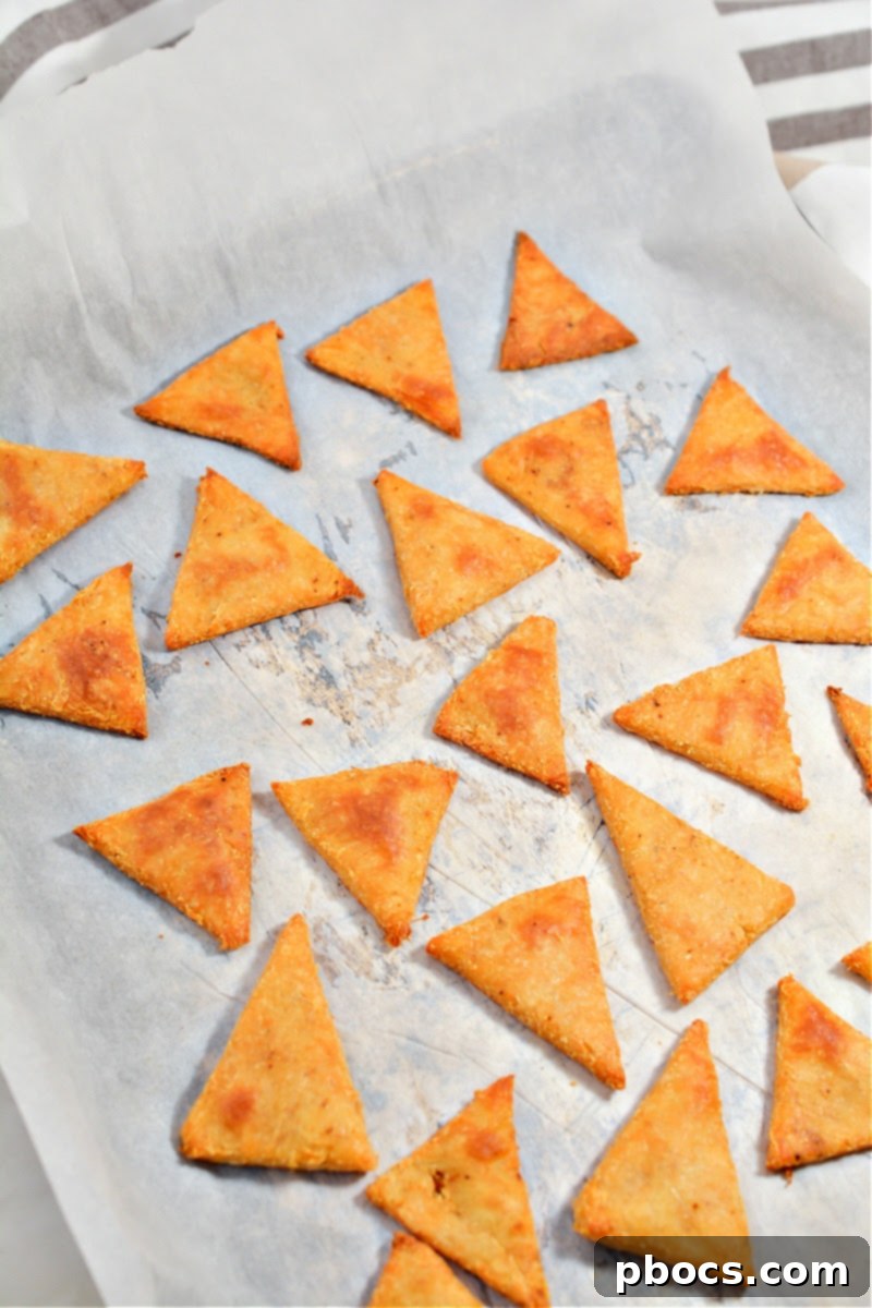 Keto Chili Lime Tortilla Crisps 13 Cutting keto tortilla dough into triangles