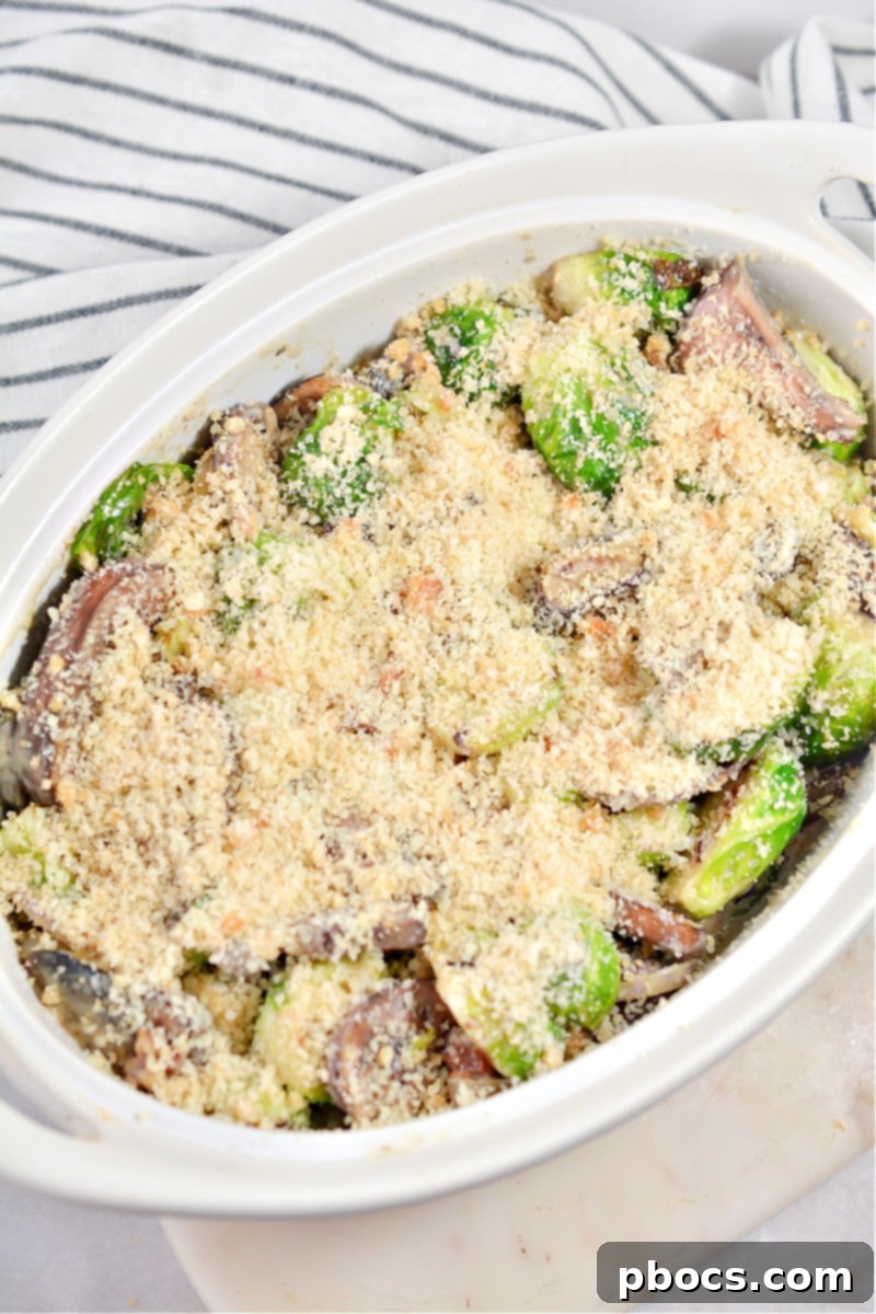 Cheesy Keto Brussels Sprouts Gratin 16 Keto Brussel Sprouts Casserole