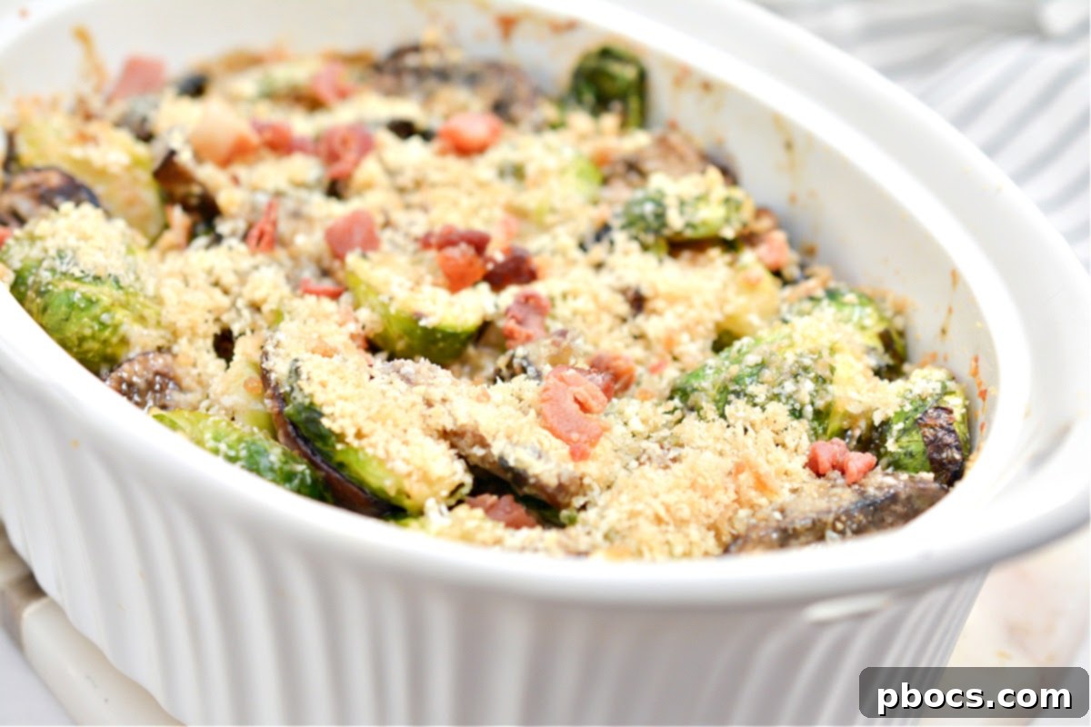 Cheesy Keto Brussels Sprouts Gratin 3 Keto Brussel Sprouts Casserole
