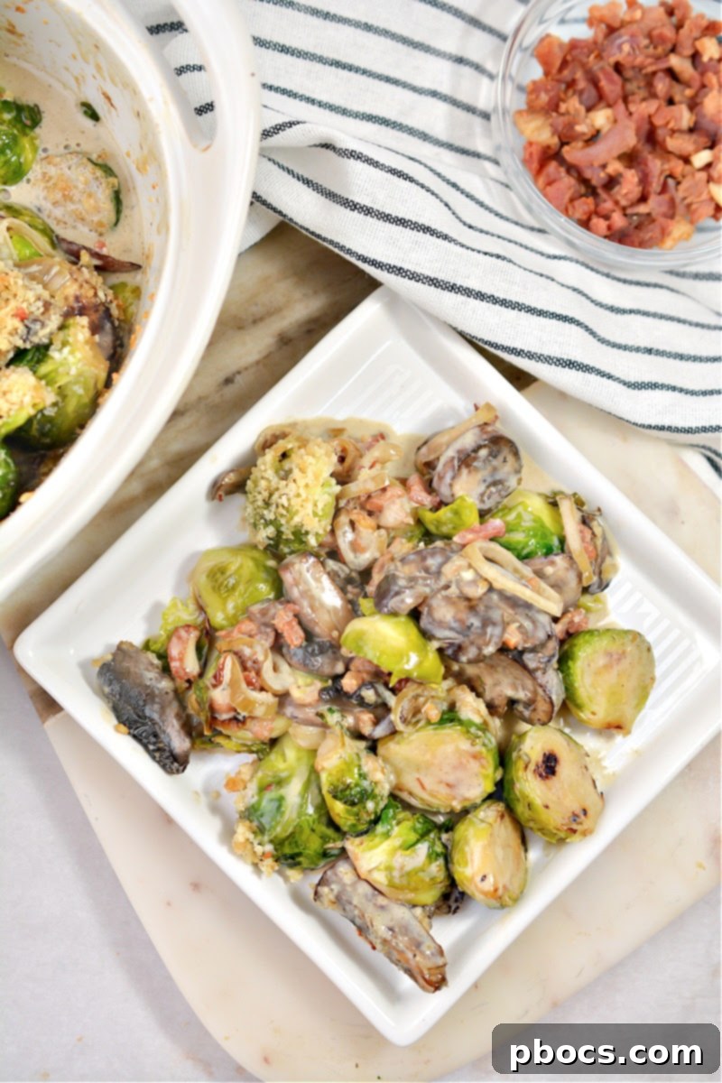 Cheesy Keto Brussels Sprouts Gratin 4 Keto Brussel Sprouts Casserole