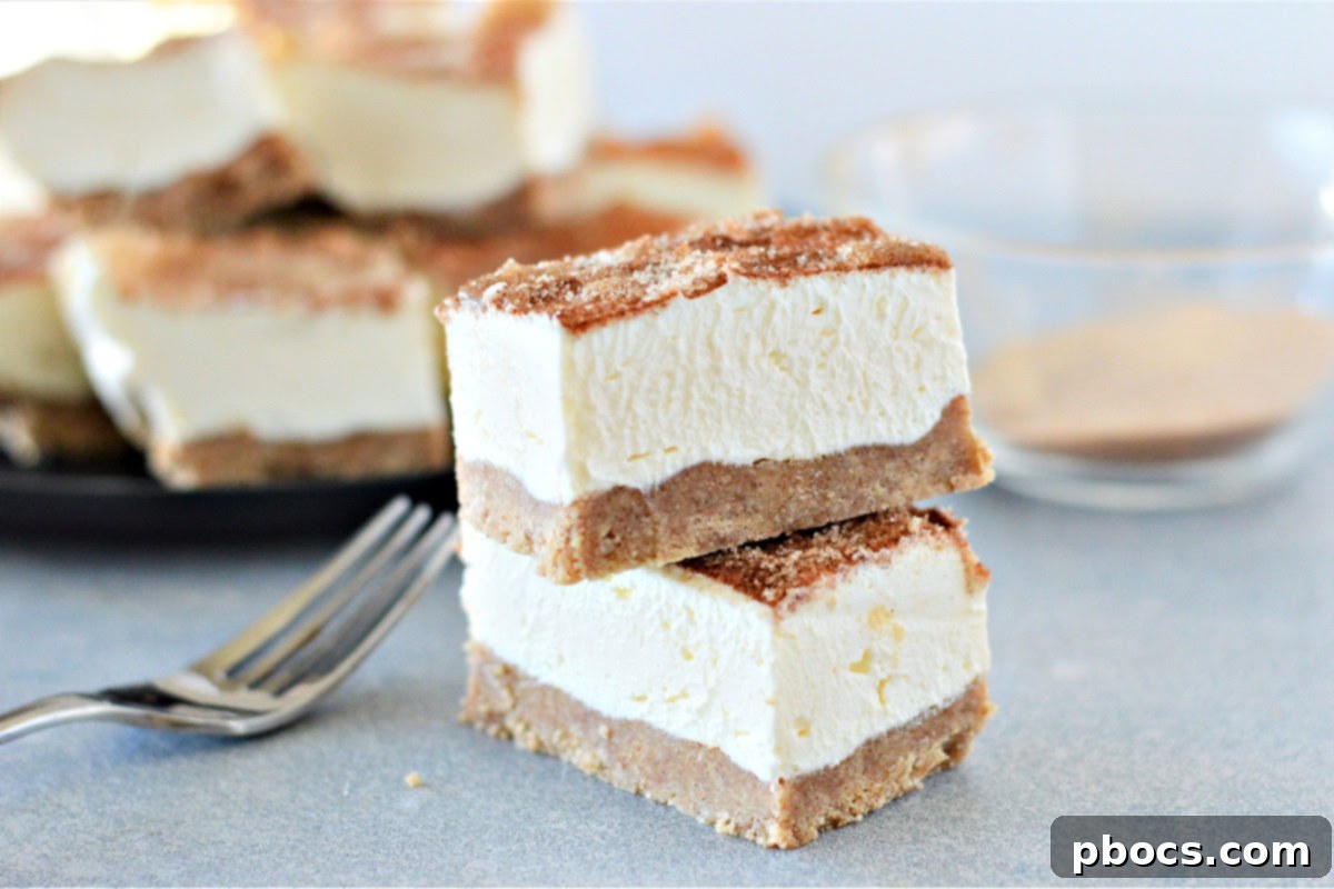 Ingredients for Keto Churro Cheesecake Bars - Healthy Low-Carb Recipe Essentials