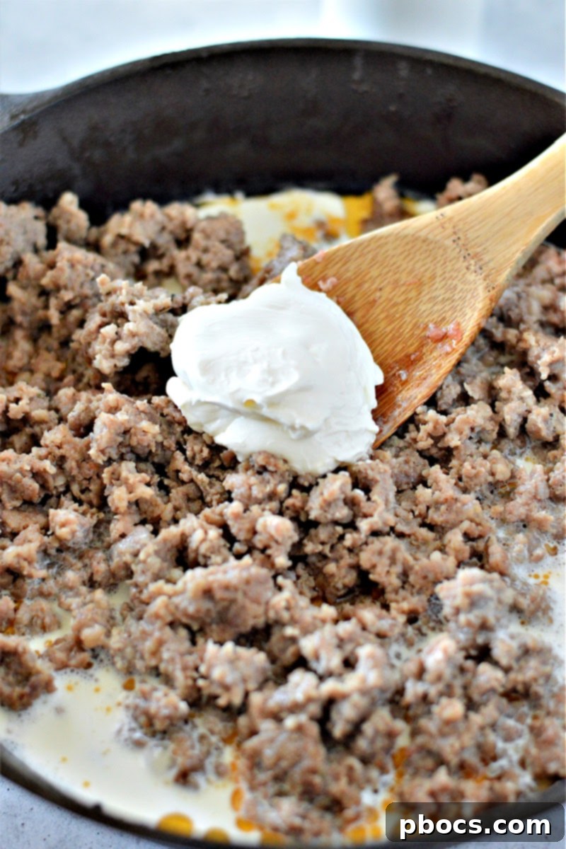 Low-Carb Sausage Gravy and Biscuits