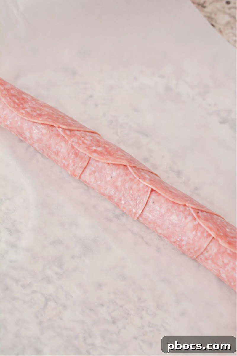 Keto Salami Cream Cheese Roll Ups