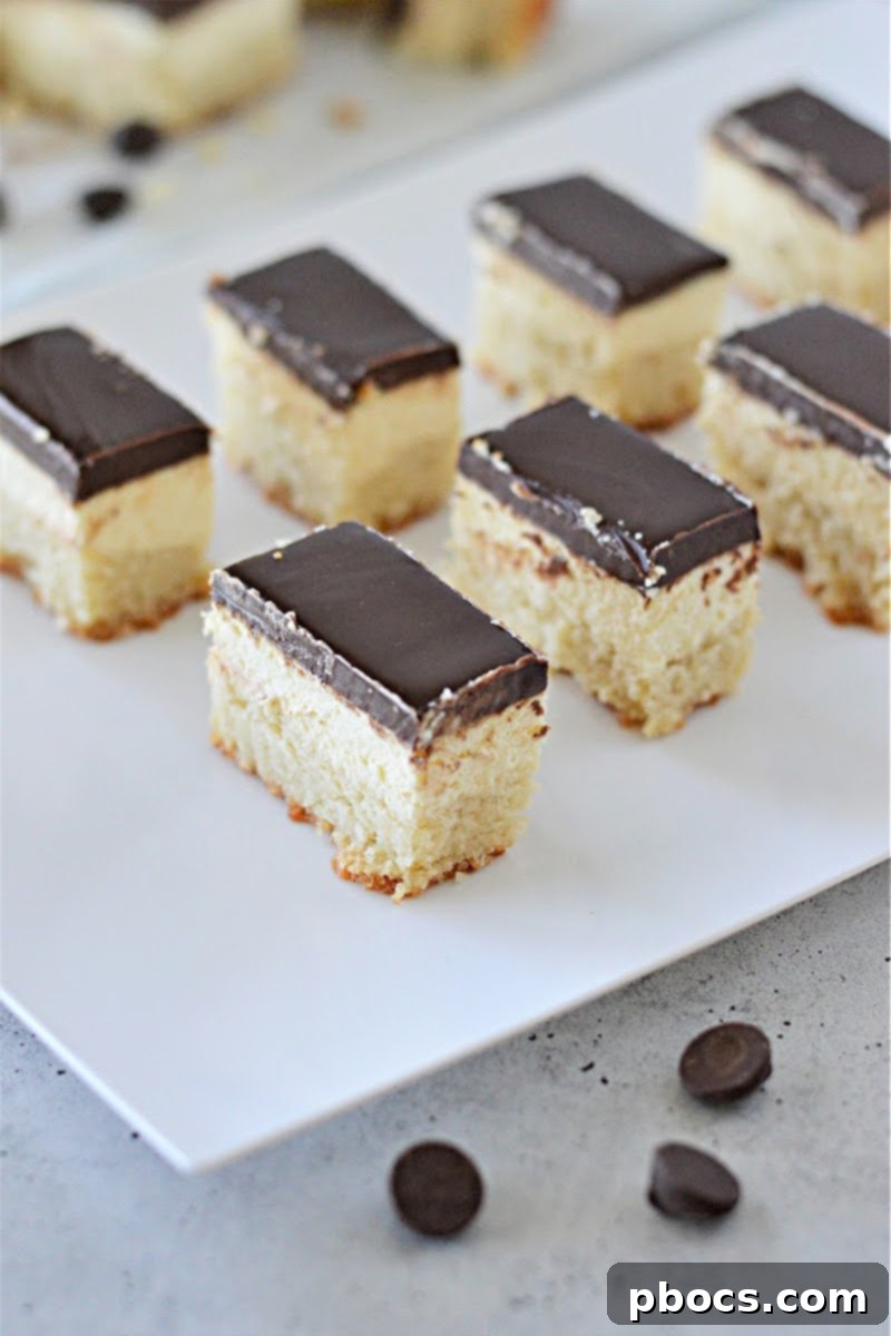 Keto Boston Cream Bites: A delicious low-carb dessert with almond flour crust and cream cheese filling.
