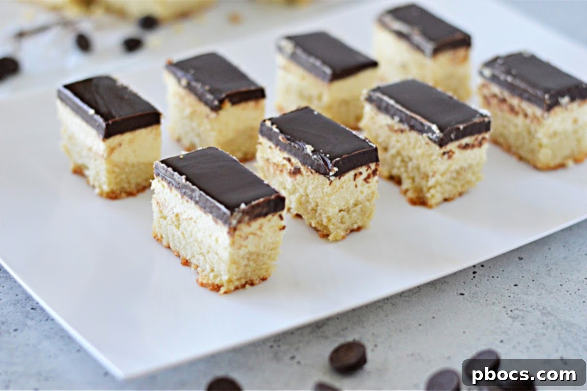 Close-up of the creamy keto Boston cream filling.